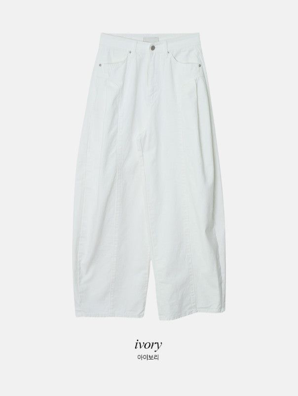 Devil Balloon Pintuck Wide Cotton Pants (3color)