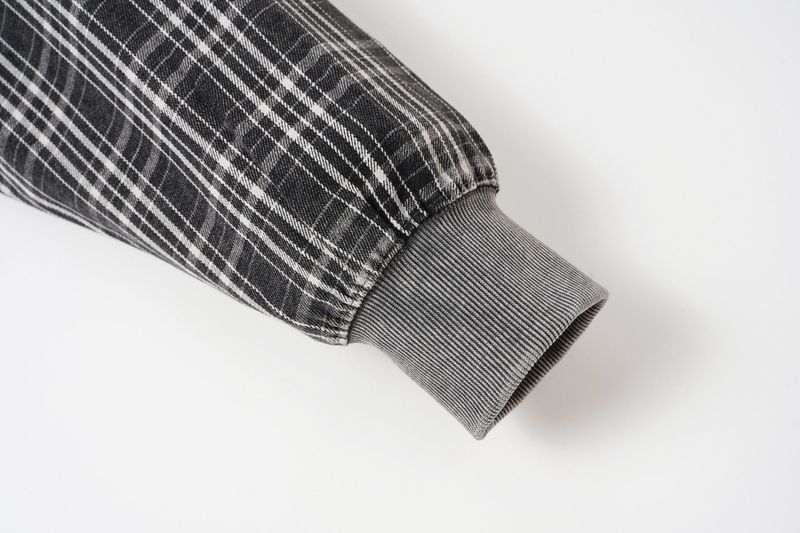 Viona Check Patch Zip Hoodie