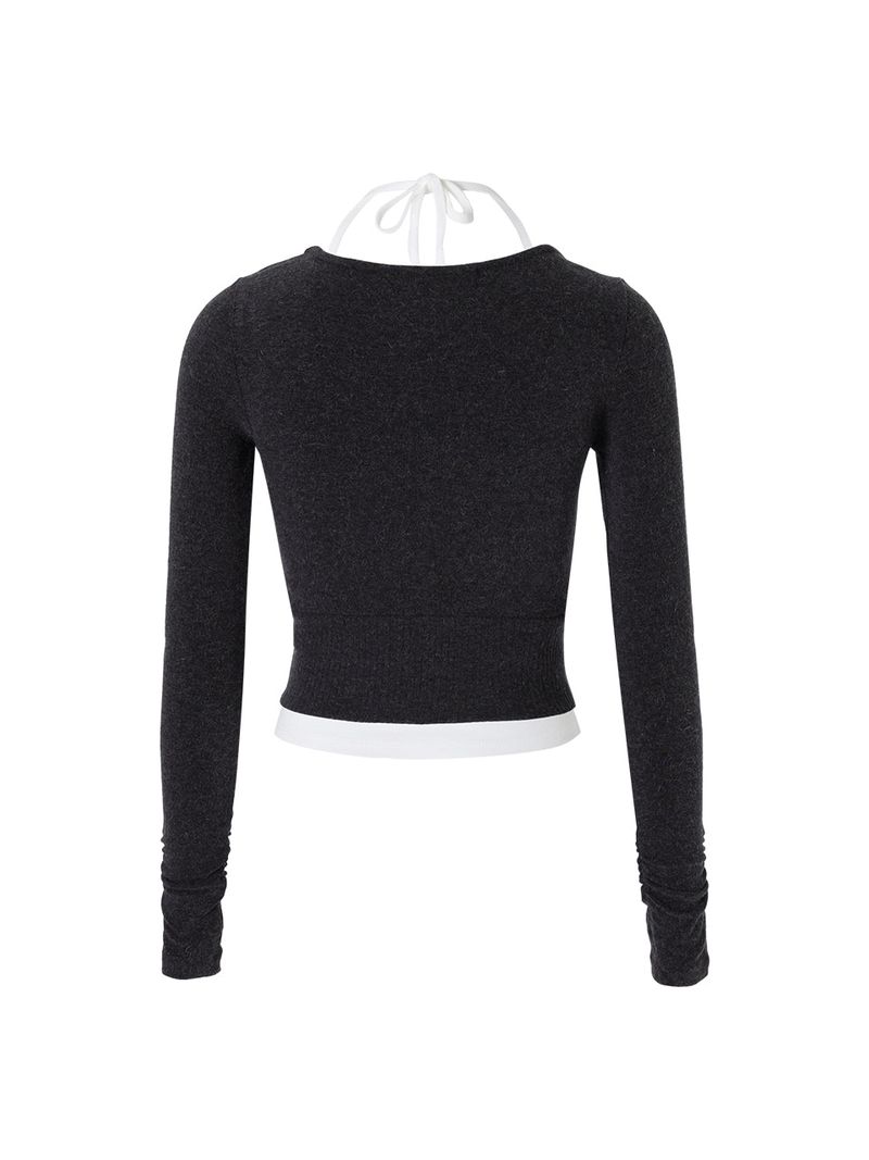 Luna cardigan set (Charcoal)