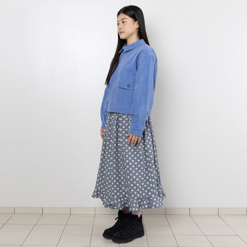 Twill Badge ジャケット - ブルー