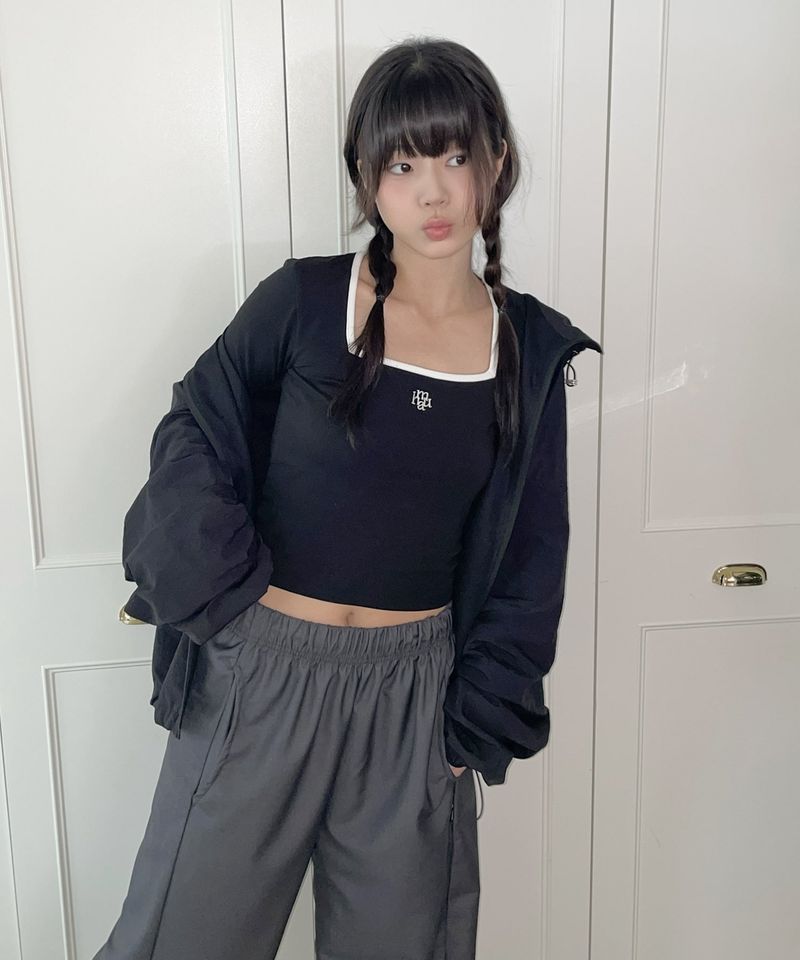 STITCH LOGO WINDBREAKER JACKET