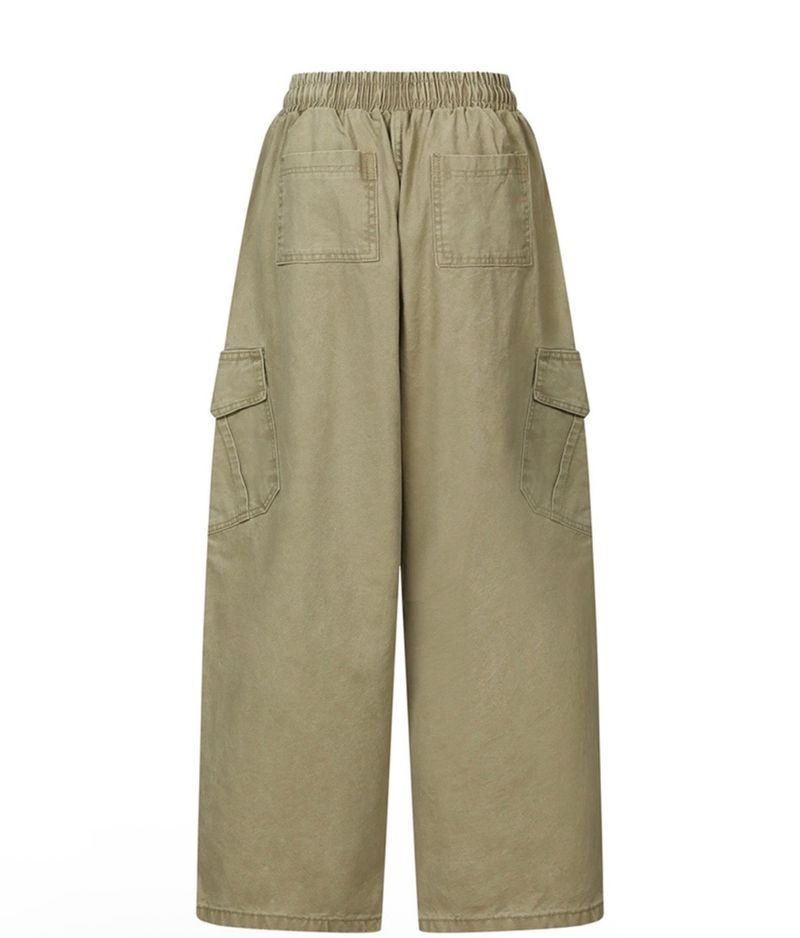 ELVIN CARGO COTTON BANDING PANTS (3COLOR)