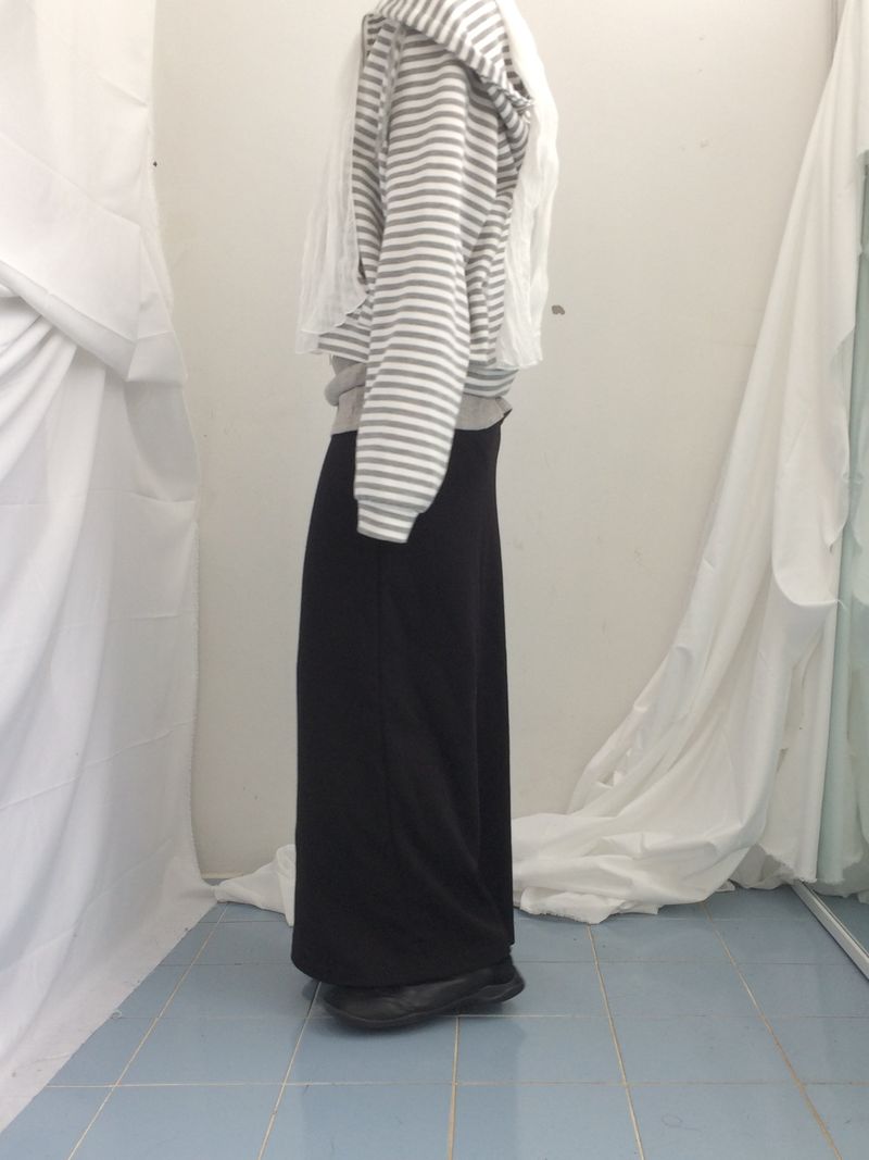 Slim Base String Long Skirt