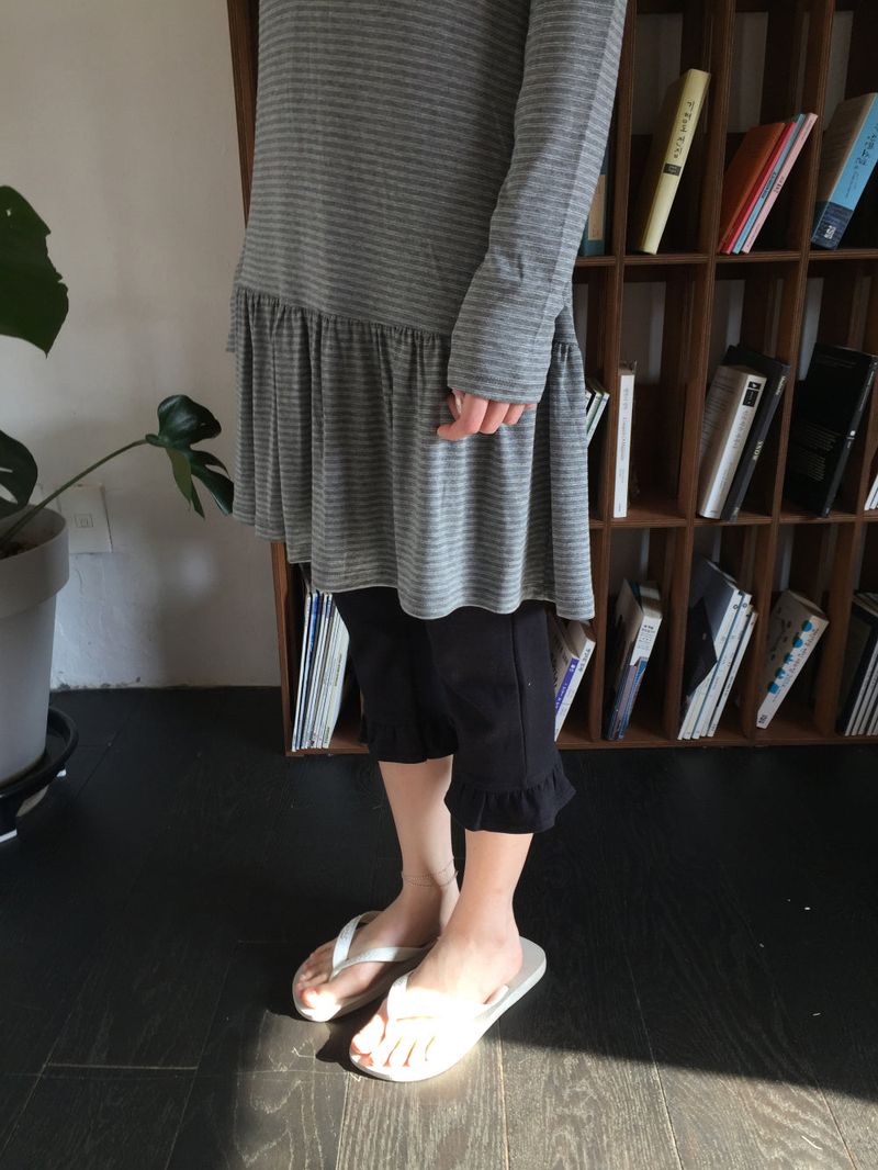 Scandi striped dress (3color)