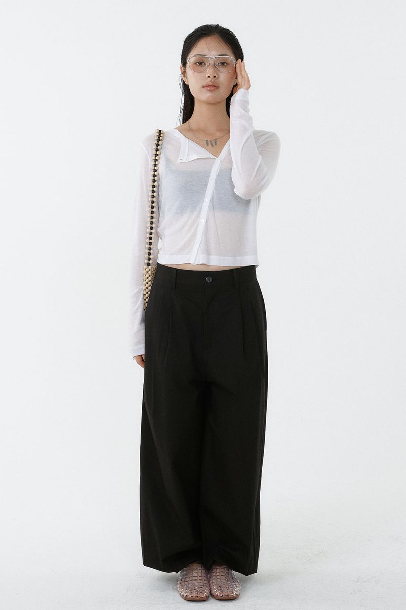 TWO-TUCK JOGGER PANTS_BLACK
