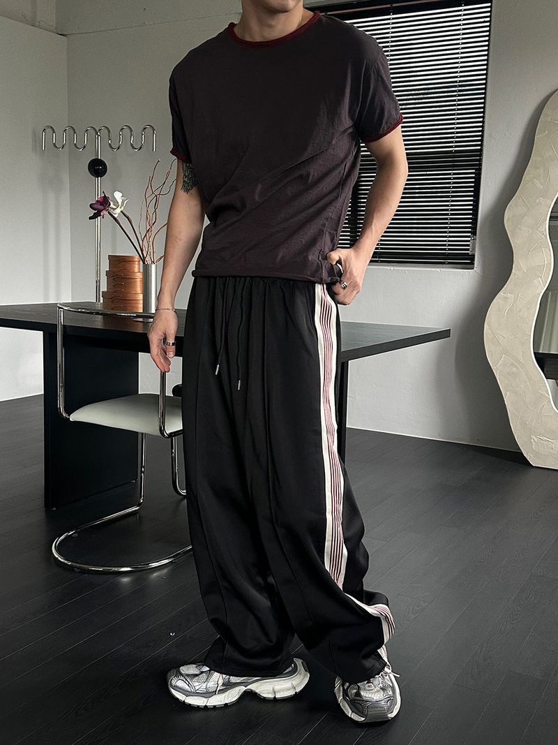 Side track line sweat pants(3color)