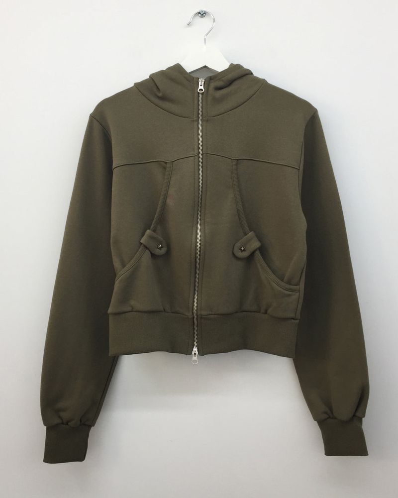 Utah Studded Hooded Zip-Up (3color) 