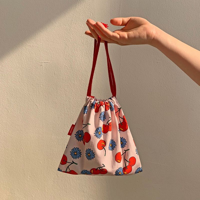 Cherry&Daisy (Pink) Pouch