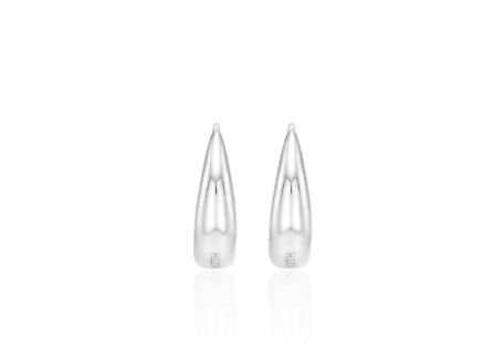 26SS★ Champagne First Moon Silver One-Touch Earrings S