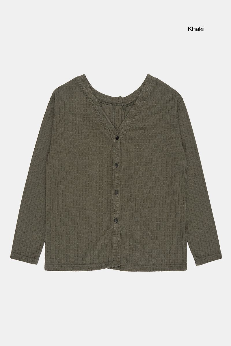 Muto loose two-way cardigan