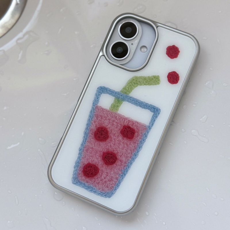 MOHAIRADE GLASS BUMPER CASE _ PINK