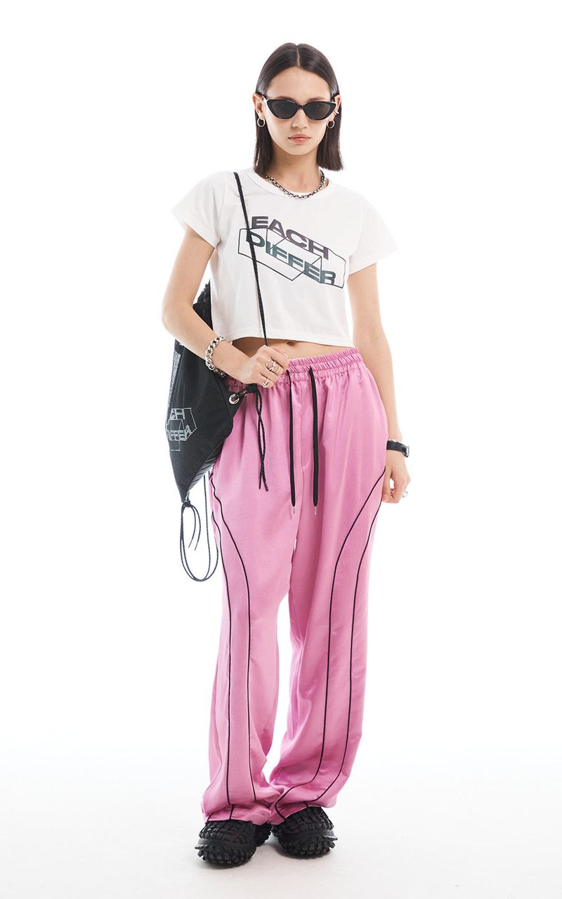 REFLECTIVE CROP T-SHIRT_WHITE