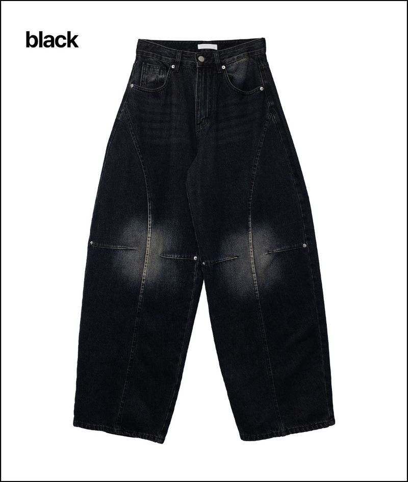 Ender curved wide ballon pants