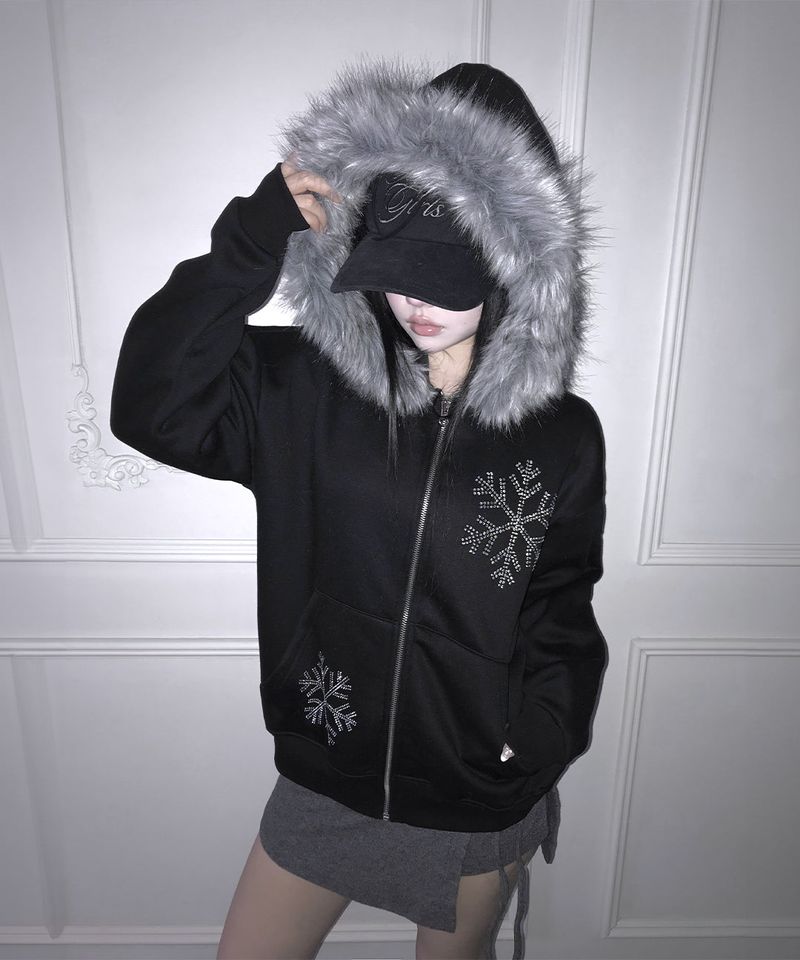 meego(ミーゴ)の「snow hood zip-up (2colors)(Tops)」