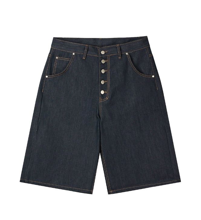 Arpa Front Button Bermuda Denim Pants
