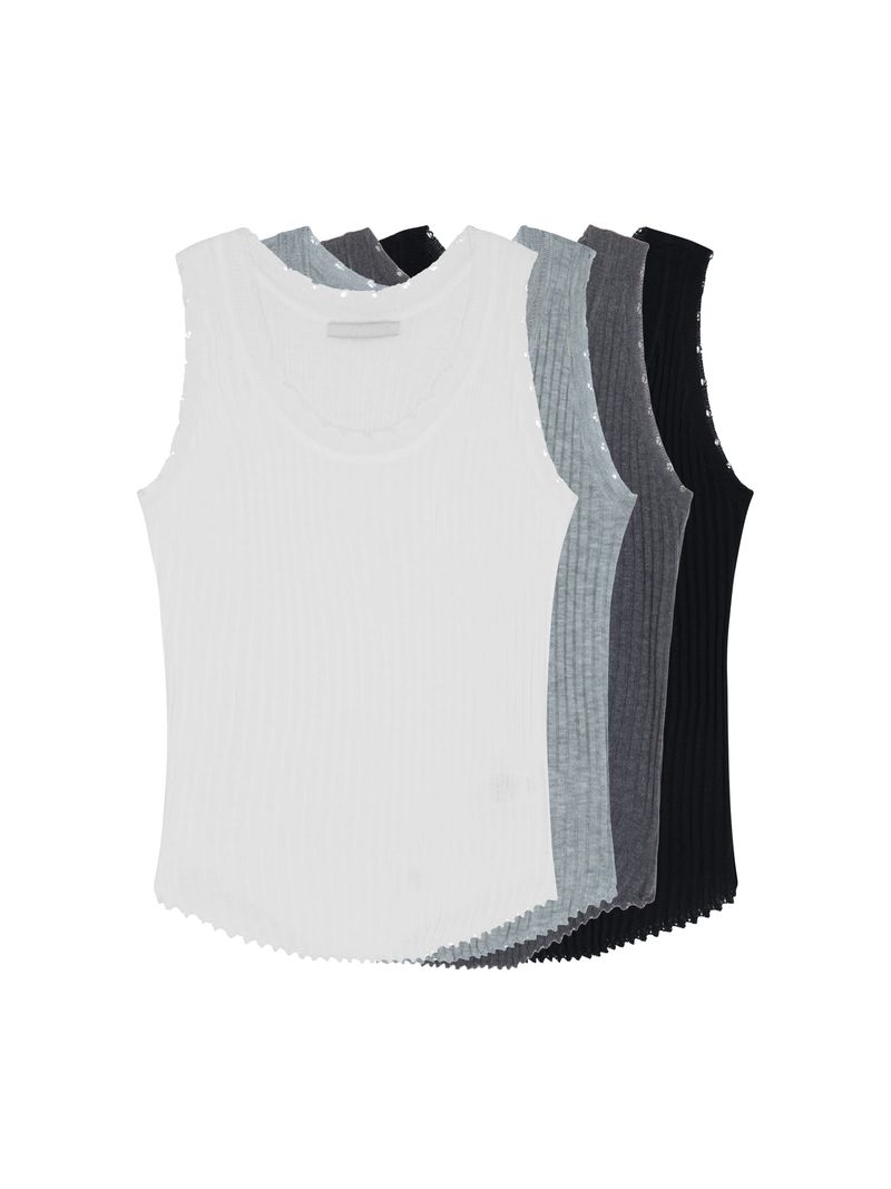 (W) Grain Sleeveless