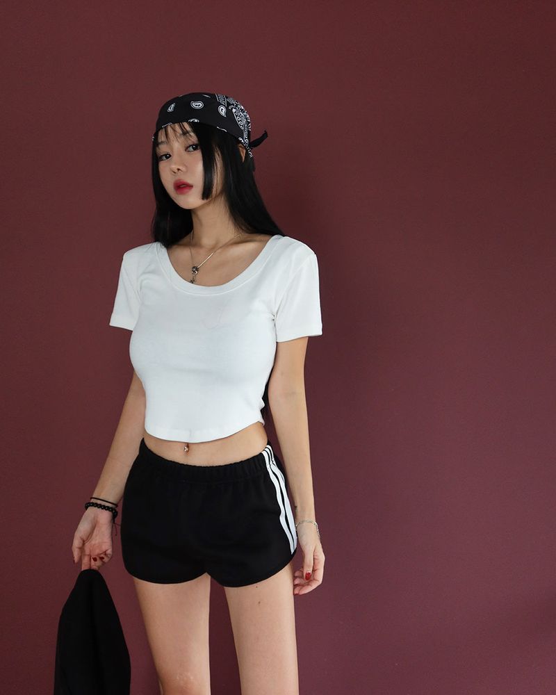 BREEZE fleece track shorts
