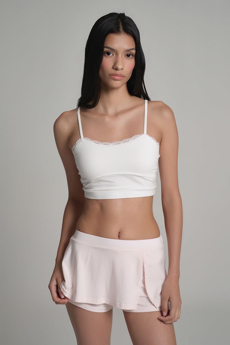 Sorbet lace bralette, White