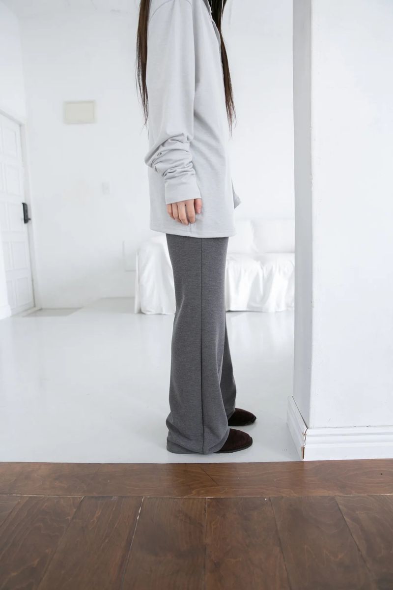 strap slim bootcut banding pants(2colors)