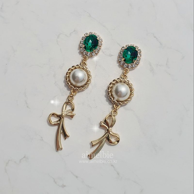 Emerald Preppy Royal Earring
