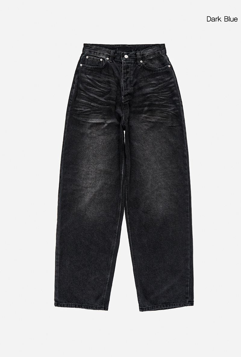 mud-Washing denim pants