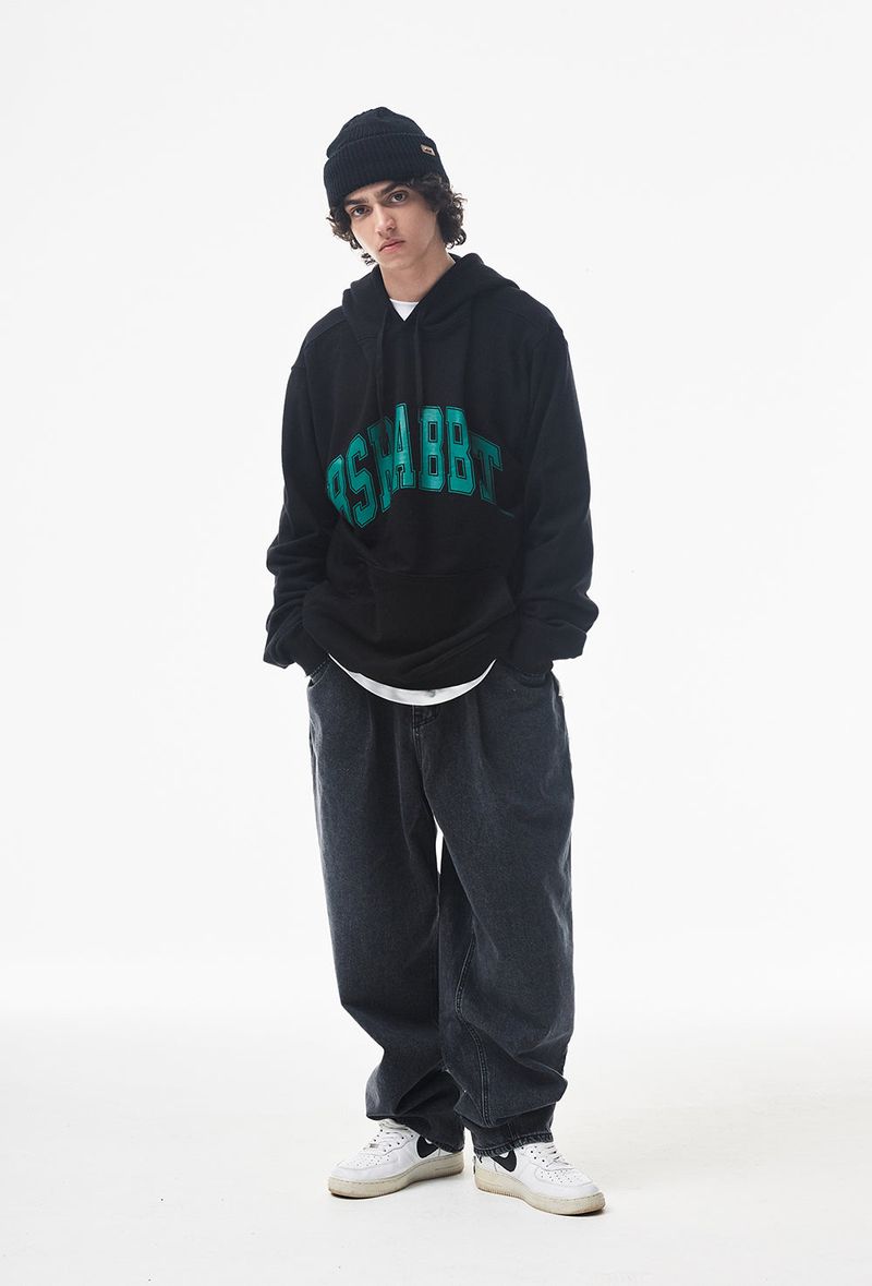 MBSRCOPT102 MID90 BAGGY DENIM PANTS BLACK