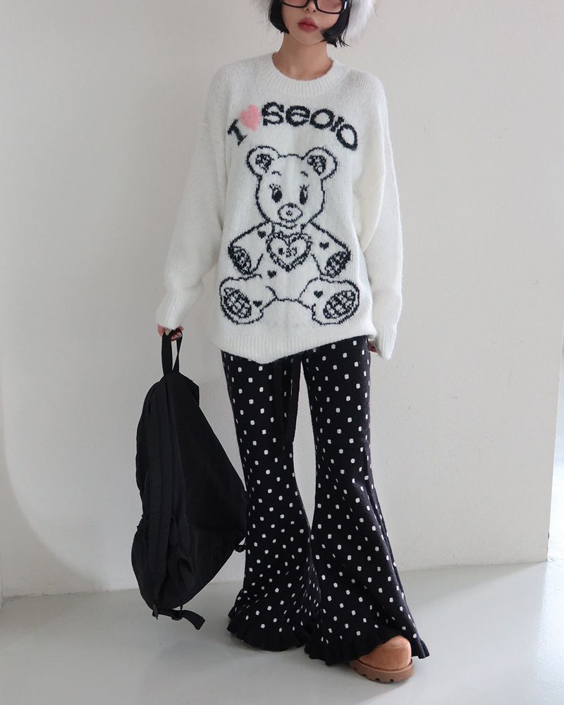 Kitchee bear oversized knitwear