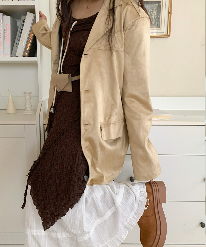 Autumn Suede Collar Jacket