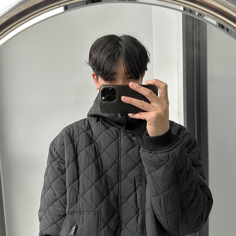 ASCLO Quilting Short Hood Jacket (2color)
