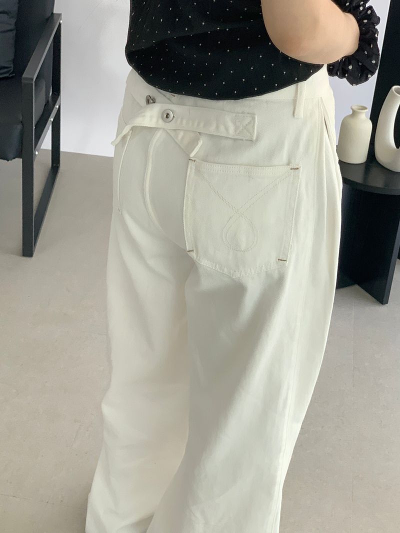 Cabri balloon button wide pants