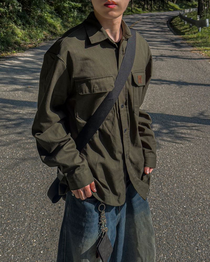 Fair Work Patch Shirt Jacket
