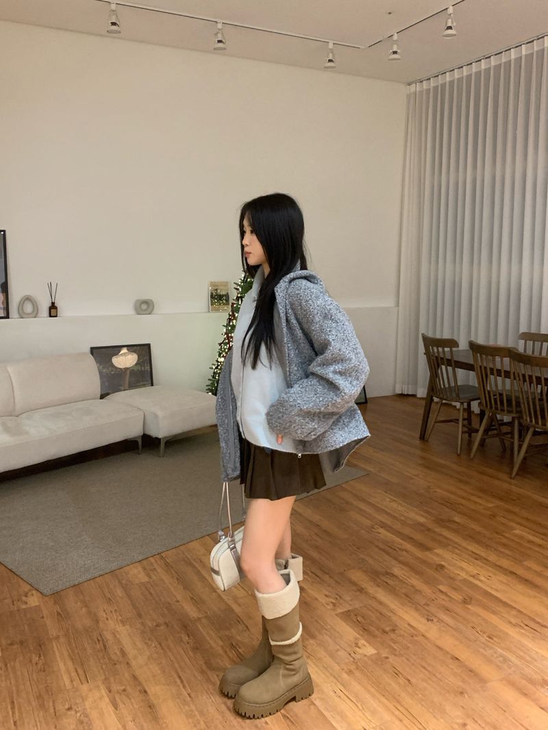 [UNISEX] from Mix Hood Coat Jacket