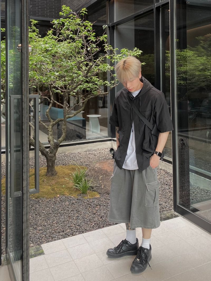 Pigment Sweat Cargo Half Pants 3C