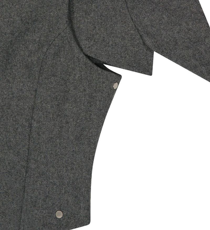 Layered Bolero Wool Jacket / Grey