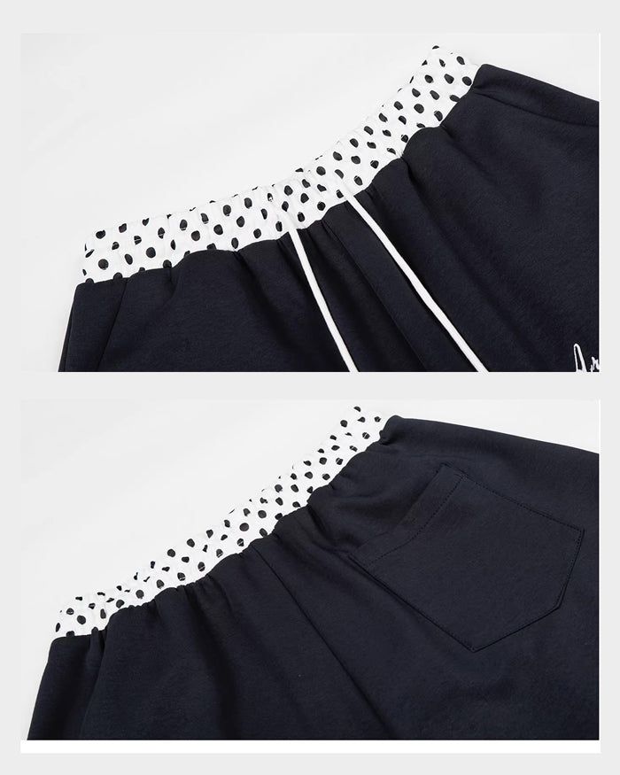 (W's) Dot Banding Wide Sweatpants