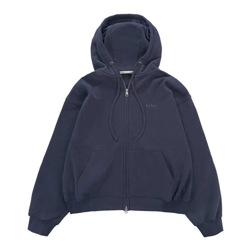 HOOD SWEAT ZIP-UP JUMPER (Navy)