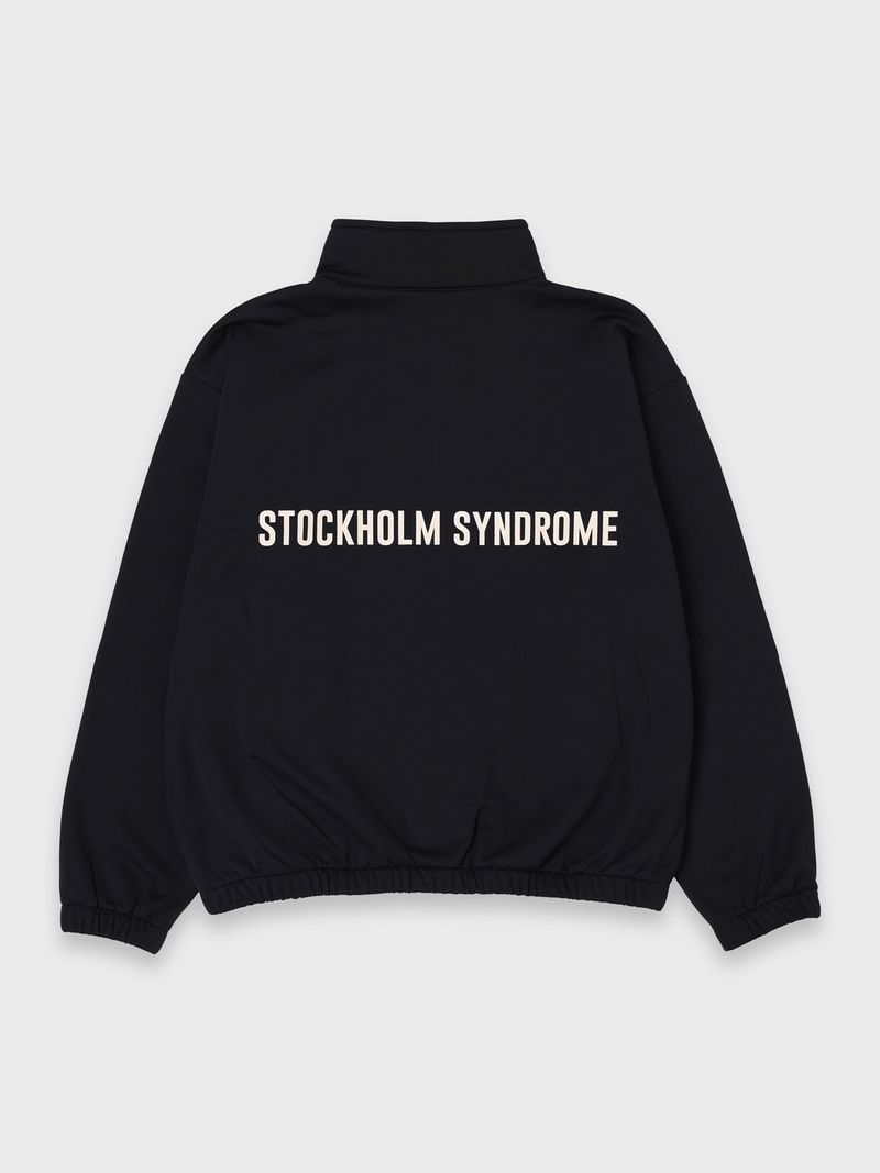stockholm syndrome（ストックホルムシンドローム）の「ロゴトラックジャケット - BLACK（トップス）」