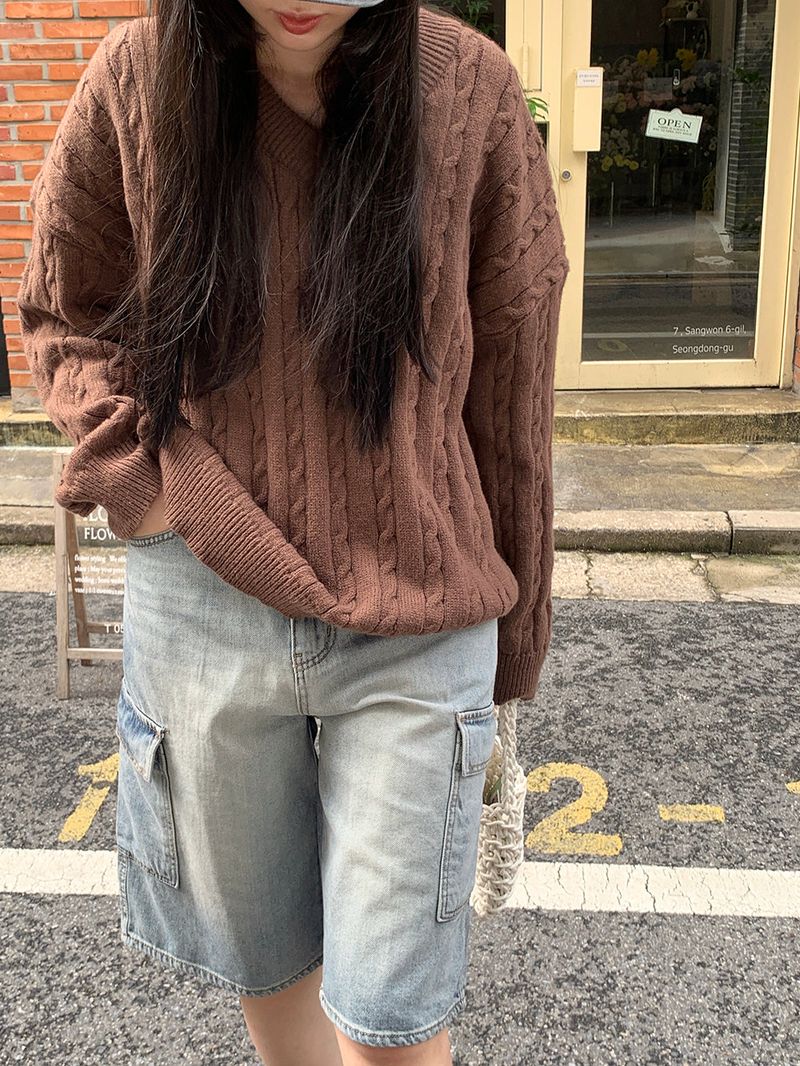 [MADE] Ethol twisted V-knit