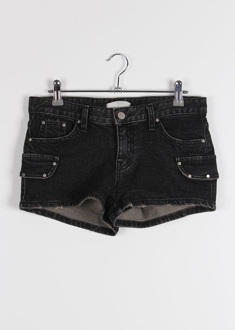 LOW STUD CARGO MINI SHORTS