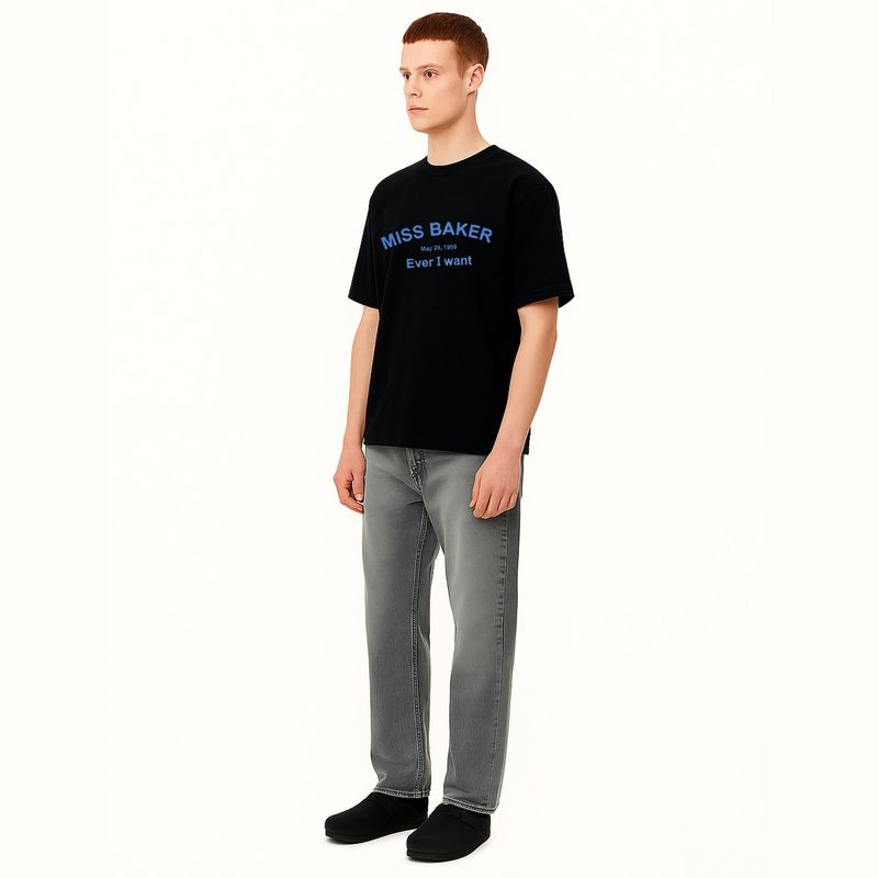 アーチロゴチェーンニードルTシャツ ブラック(MAN)