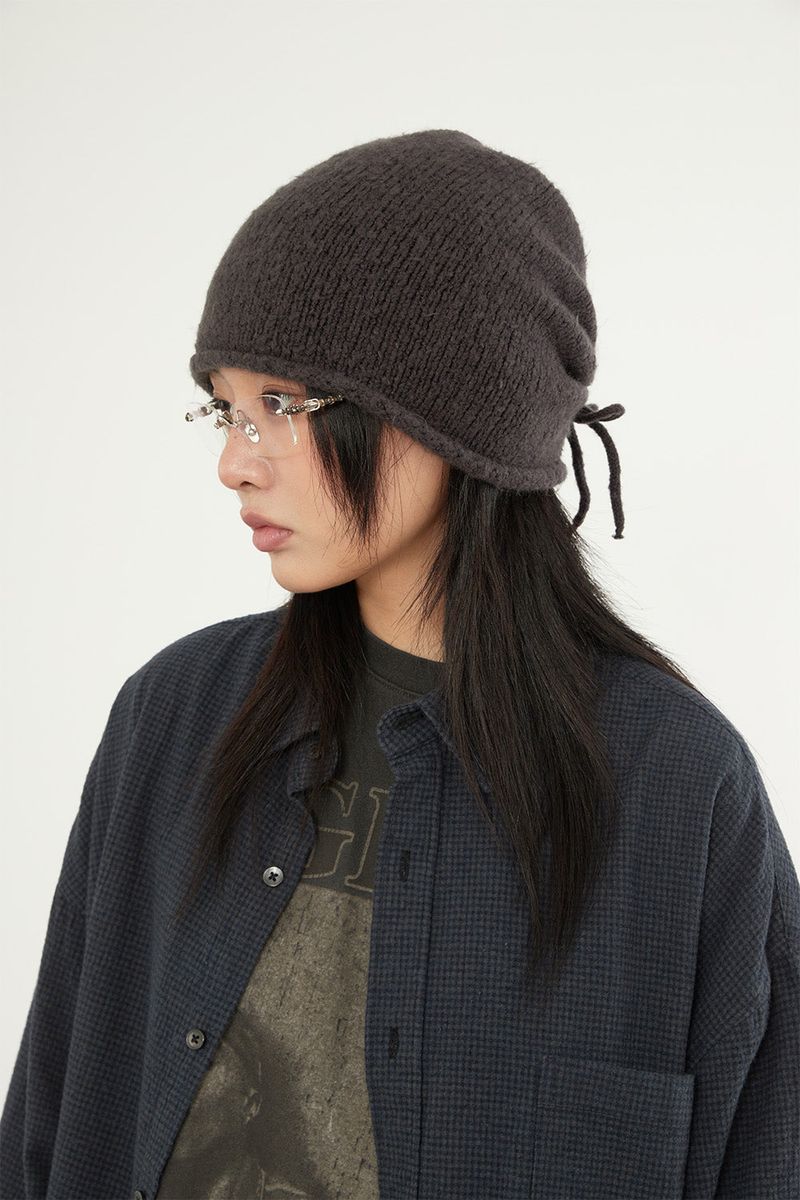 Raucohouse（ラウコハウス）の「Curling knit bandana beanie（Hats）」