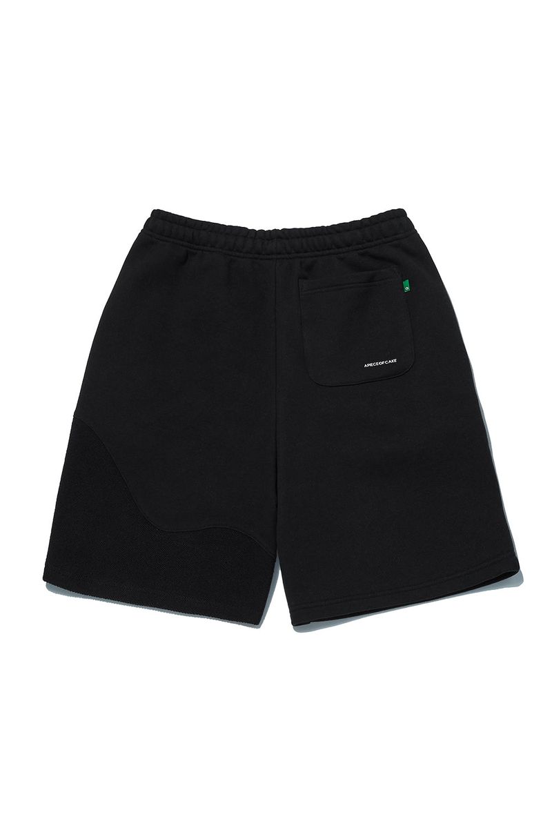 Reverse Bear Patch Shorts_Black