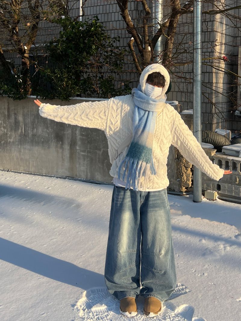 Fleece Cable Knit Hoodie (3 Colors)