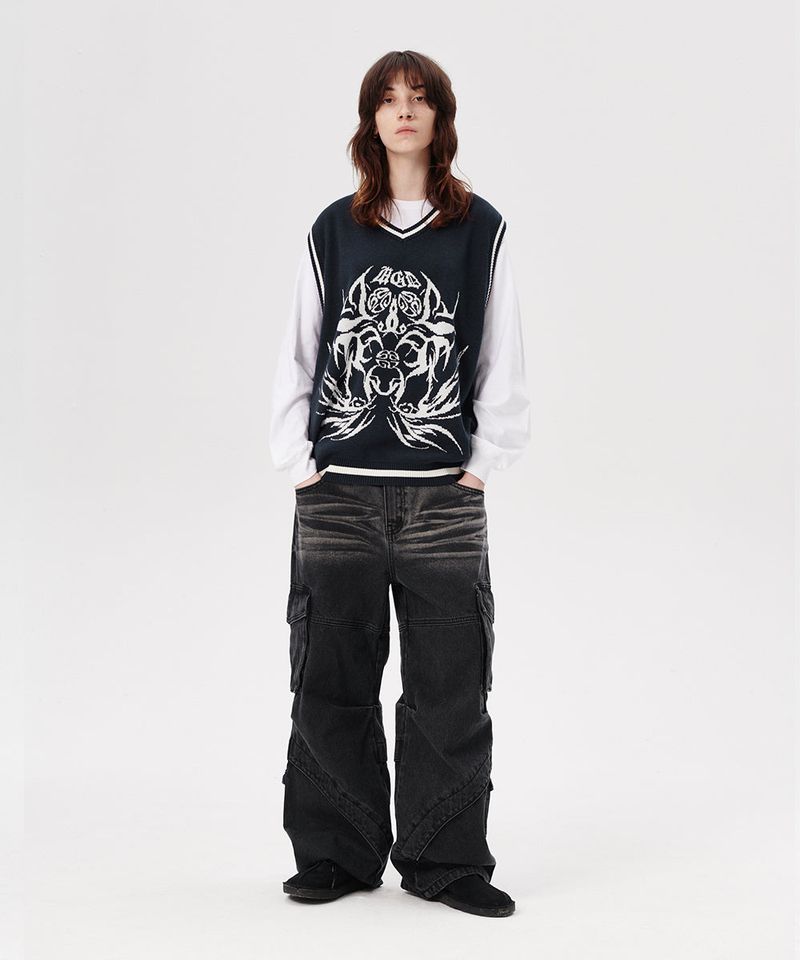 ECLIPSE TRIBAL KNIT VEST