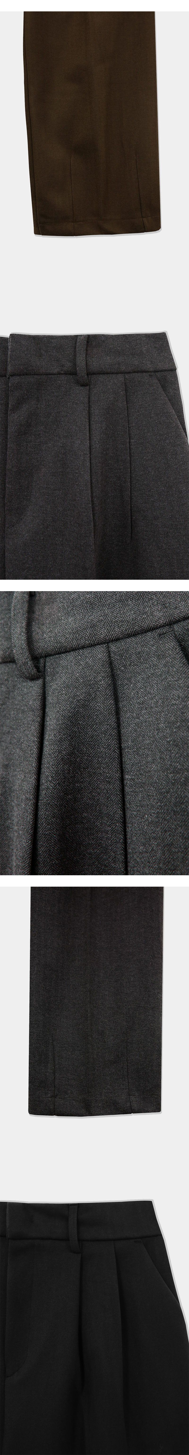 [F/W] Wool dart wide slacks(3color)