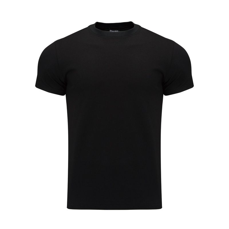 Daily Plain Muscle-fit Tshirt Black