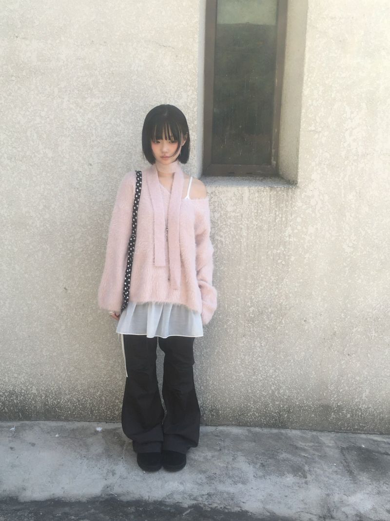 Love N Hairy muffler knitwear