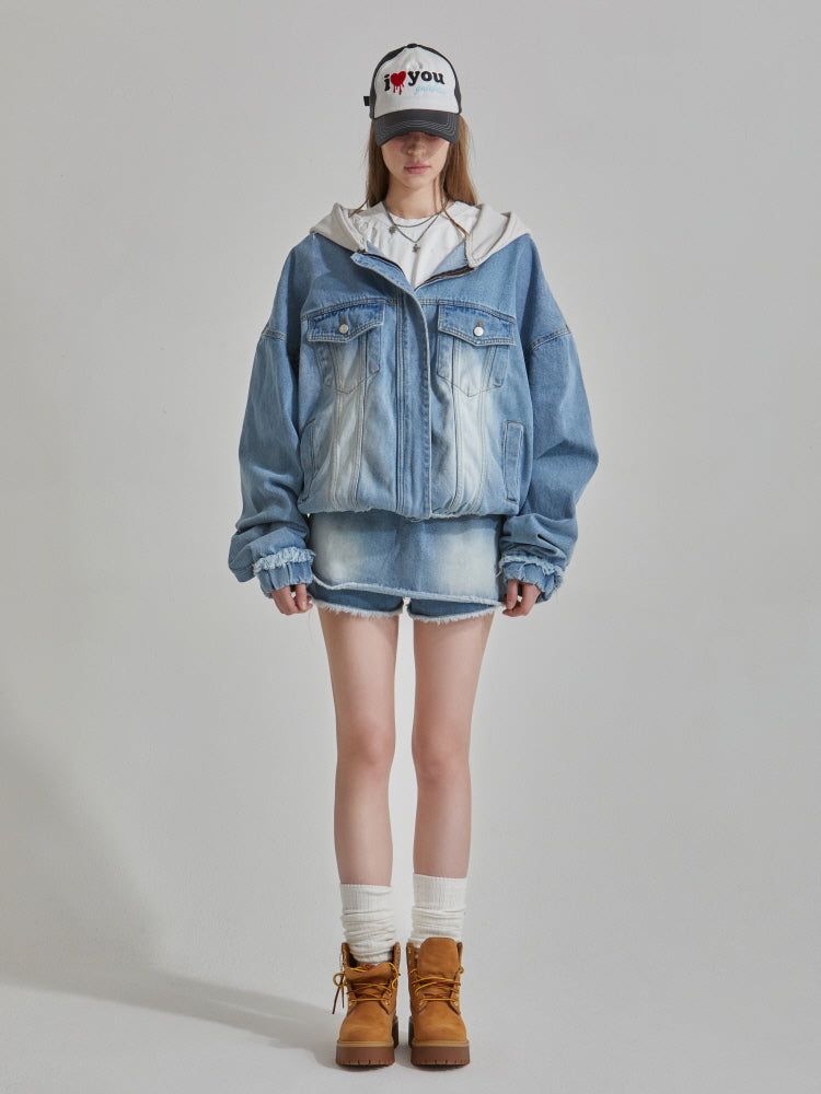 GATELESS（ゲートレス）の「COVER DENIM SKIRT（Skirts）」