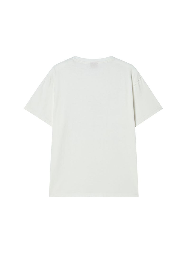 BUTTON TEE IVORY