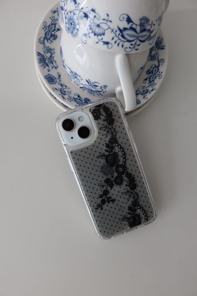 neblinoso（ネブリノソ）の「ラブウィズレースゲルハードケース (dark ver.black)（スマホグッズ/小物）」
